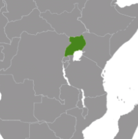 map of a small East African country